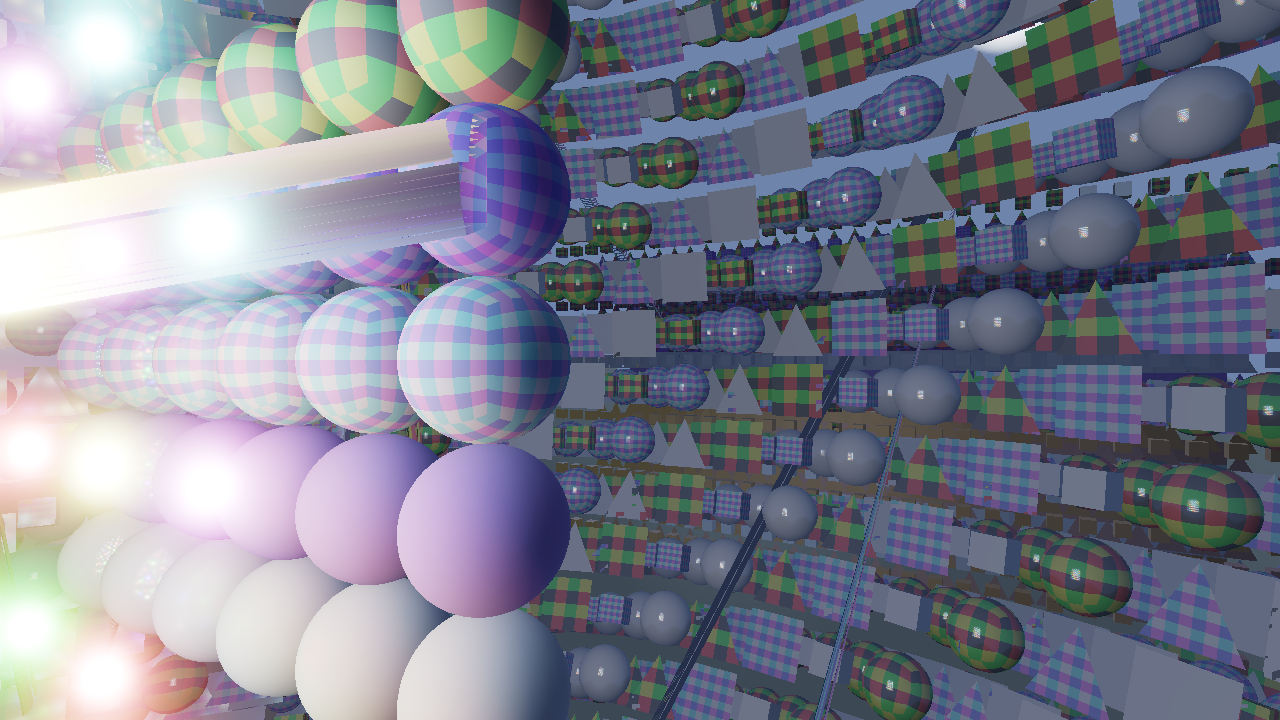 Screenshot of an application where non dynamically uniform indexing results in the wrong transform being read.