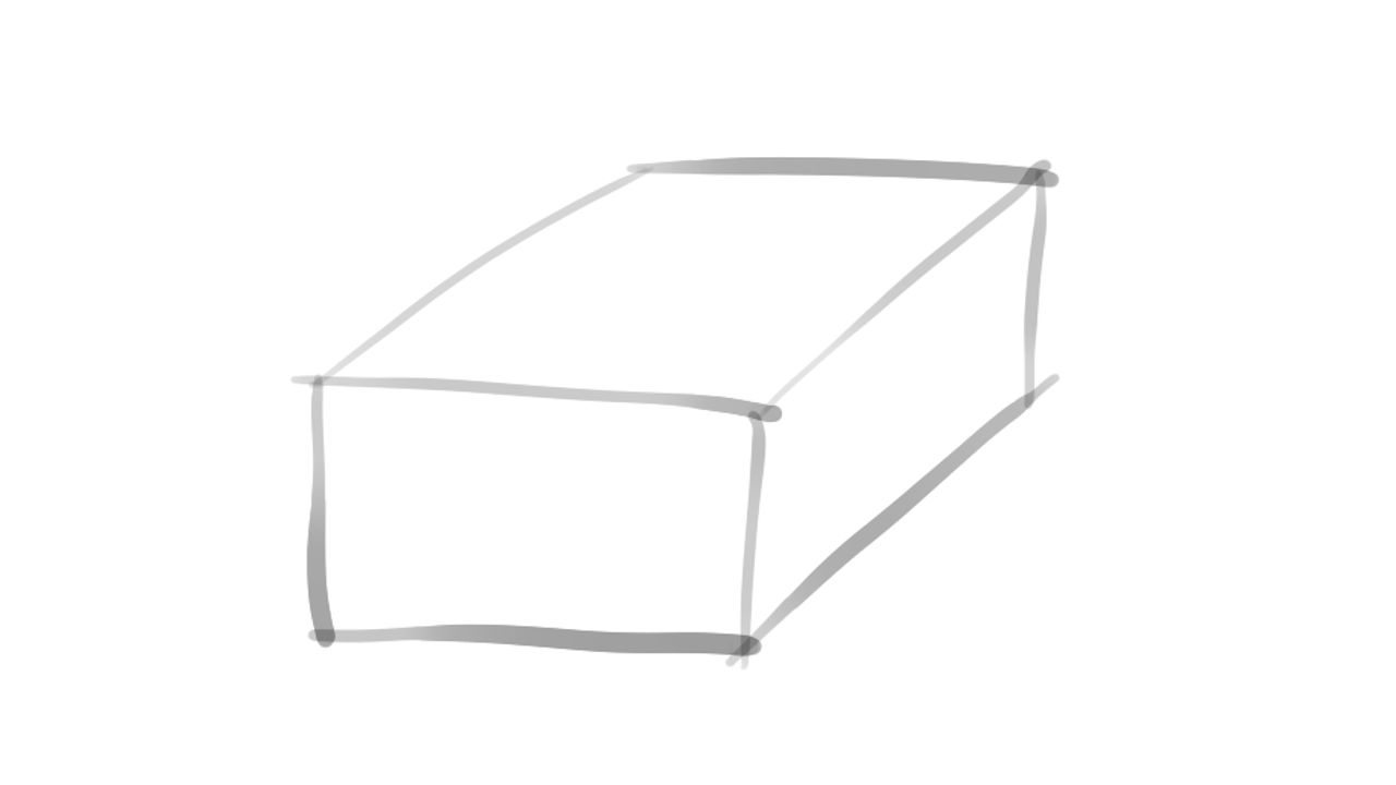 Illustration of orthographic projection.