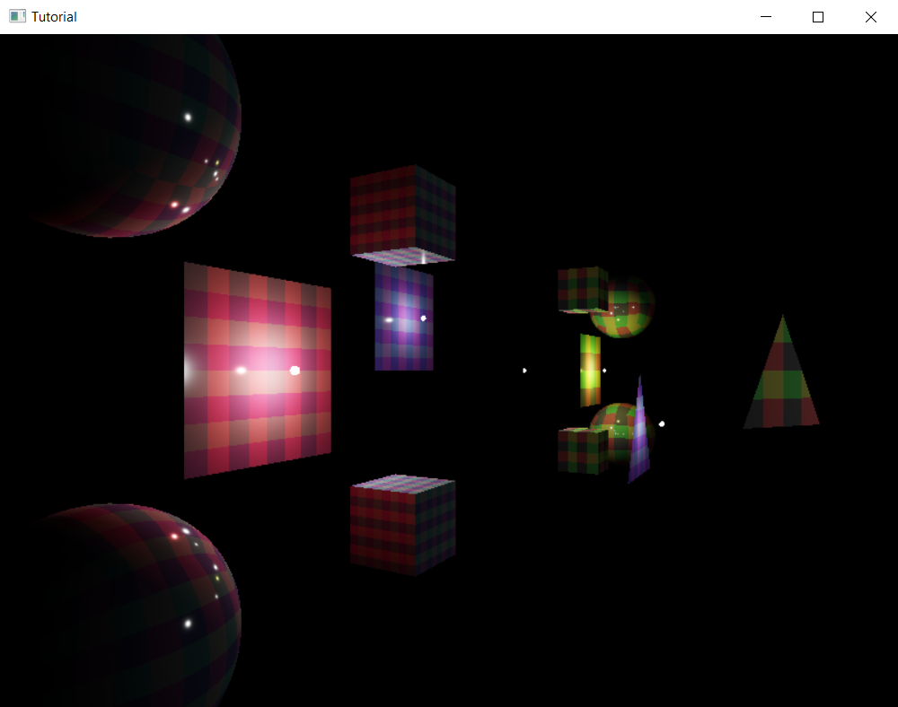 Screenshot of the application with specular lighting.