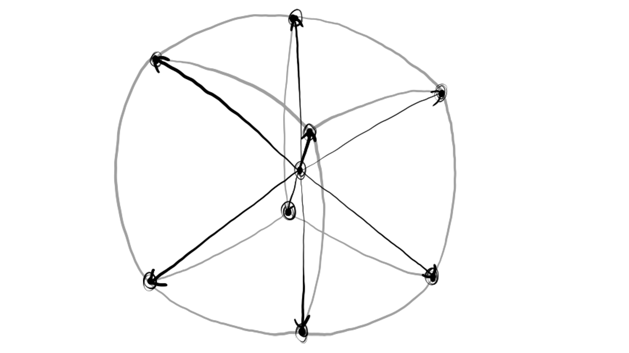 Illustration of a sphere assembled from sphere patches.